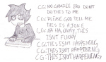  2011 fullres grayscale karkat_vantas pencil pesterlog seiyaku solo starter_outfit text 