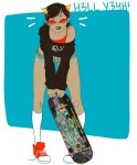  casual fashion freckles skateboard softbara solo terezi_pyrope 