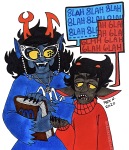  2020 aranea_serket dancestors frankenfreakie fullres kankri_vantas mindfang's_journal starter_outfit sufferer_necklace text word_balloon 