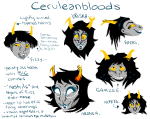  2019 alternate_hair aranea_serket bloodswap dancestors doggirlsondrugs dream_ghost feferi_peixes fullres gamzee_makara jaggy_lines nepeta_leijon no_glasses no_hat profile text vriska_serket 