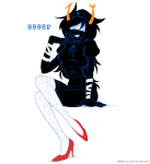 2025 ancestors beforus_ancestors blindfold emoticon fullres jaggy_lines lamplady_swansong myriadserased silhouette sitting solo starter_outfit web