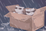  2025 animalstuck cats dave_strider dirk_strider fullres monster4lyfe rain sitting 