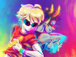  back_to_back dave_strider no_glasses psionics sollux_captor syblatortue 