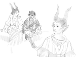 2016 crossover dragon_age fashion fullres grayscale kanaya_maryam karkat_vantas paperseverywhere sitting