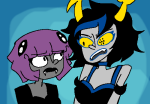  2025 au fashion fullres homestuck:_beyond_canon jaggy_lines ly'lac nymphs pastiche promstuck rotomartsblog vriska_maryam-lalonde 