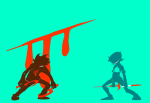 2012 animated aspect_powers aspect_symbol blood_aspect dragon_cane elanorpam epilepsy_warning fullres jaggy_lines karkat_vantas mind_aspect sickle silhouette terezi_pyrope