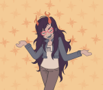  2023 aspect_symbol casual fullres light_aspect solo vriska_serket vriskart 