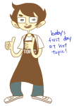 2012 fullres hot_topic john_egbert madammonkey solo text thumbs_up 