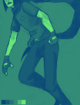  equius_zahhak godtier head_out_of_frame heir limited_palette loppy solo void_aspect 