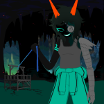 2025 ancestors artificial_limb beforus_ancestors body_modification bucket eyepatch fullres jaggy_lines mspandrew scars silhouette solo songbird_sootnose starter_outfit troll_caegar_coin