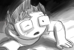  2016 breath_aspect derse fullres godtier grayscale heir john_egbert on_stomach poinko sketch solo 