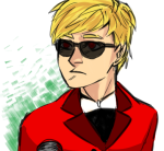  dave_strider headshot red_plush_puppet_tux solo tricotee 
