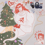  ! ... 2025 ancestors arquiusprite body_hair candy dancestors deafmuteloverofmusic equius_zahhak expatriate_darkleer food fullres hat holidaystuck horuss_zahhak lusus multiple_personas musclestuck pounce_de_leon sprite starter_outfit sweat text word_balloon zahhaks zodiac_symbol 