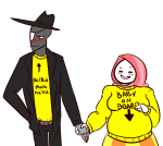  2014 agpicklefeet artificial_limb blush deleted_source eyepatch fashion fpreg fullres holding_hands jack_noir ms_paint paint_it_black redrom shipping spades_slick text transparent 