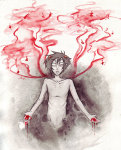  blood confidential dream_ghost karkat_vantas solo watercolor 