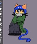  2026 art_program_in_frame cat_hat fullres mavyeek nepeta_leijon sitting solo starter_outfit text 