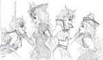  2013 ancestors blackrom blindfang broken_source fullres_export_attempted grayscale hat marquise_spinneret_mindfang monochrome neophyte_redglare noose scribbletora shipping starter_outfit sweat 
