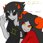  2025 2spooky aradia_megido blind_sollux catcow-draws fullres godtier maid no_glasses redrom shipping sollux_captor starter_outfit text time_aspect 