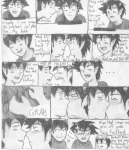  ... 2011 ? blush comic fullres grayscale headshot heart john_egbert karkat_vantas ketchup_and_mustard kiss monochrome no_glasses pencil profile queenkittym redrom shipping sollux_captor starter_outfit text 