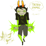 2024 animals blush breath_aspect casual fashion fullres godtier heir jaggy_lines john_egbert midair obscenicon psionics sketch solo text trollified 