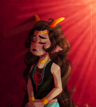  2018 aninnocentdemon blood crying feferi_peixes fullres gore no_glasses solo starter_outfit 