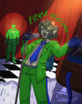  2025 ? crowbar fanontinuum felt fullres glasses_added homestuck:_beyond_canon microphone nepeta's_fanontinuum_suit nepeta_leijon no_hat seamanthewizard text 