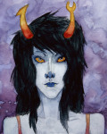  2011 casual fullres headshot no_glasses saponified solo vriska_serket watercolor 