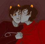  2015 ancest blush dancestors f-imaginings fullres hatemarriage kankri_vantas karkat_vantas kiss redrom shipping starter_outfit vantases 