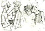  ampora-of-hearts art_dump dirk_strider grayscale jake_english pencil pumpkin_patch redrom shipping sketch starter_outfit strong_tanktop 