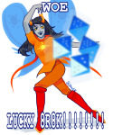  2021 fluorite_octet fullres godtier light_aspect meme no_glasses solo text thief vriska_serket zzoupz 