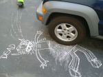   car chalk_art dead eridan&#039;s_guts eridan_ampora gore mochathedog real_life solo 