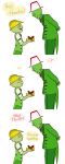 ... 2016 askthenumberone broken_source comic felt fullres hard_hat holidaystuck itchy jaggy_lines matchsticks profile starter_outfit text word_balloon