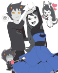 2025 chibi dogtail dogtier dress_of_eclectica fullres heart jade_harley karkat_vantas kats_and_dogs r_ch07 request shipping starter_outfit wonk word_balloon 