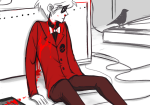 2015 blood crows dave_strider dead flash_asset fullres ikimaru red_plush_puppet_tux sitting solo