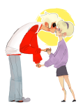  dave_strider dersecest holding_hands incest near_kiss profile red_baseball_tee redrom rose_lalonde shipping 