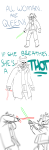  2018 comic crossover elwurd fullres grayscale highlight_color lineart meme monochrome profile specstuck star_wars strife sword tegiri_kalbur text 