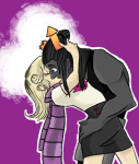  body_modification equius_zahhak freckles kiss panpuru redrom roxy_lalonde shipping spiked_punch 