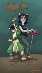  avatar_the_last_airbender crossover dragonhead_cane terezi_pyrope thesarahnader 
