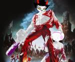  1s_th1s_you army_of_darkness blood chainsaw crossover fernyxferny image_manipulation kanaya_maryam rainbow_drinker redrom rose_lalonde rosemary shipping source_needed sourcing_attempted wut 
