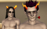  3d crossover equius_zahhak eridan_ampora flowers source_needed sourcing_attempted the_sims wut 