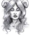 aradia_megido grayscale headshot pencil solo source_needed sourcing_attempted 