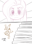  animated artificial_limb crossover fluttershy my_little_pony mylittlehomestuck ponified stairs tavros_nitram 