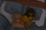  coolkids crowry dave_strider freckles high_angle hug no_glasses redrom shipping terezi_pyrope 