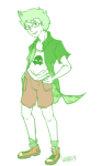  animated jake_english limited_palette solo starter_outfit wolfish 