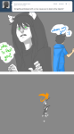  ask comic creepinitreal davesprite dogtier godtier heir jade_harley john_egbert no_glasses size_difference sprite witch word_balloon 