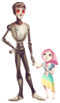  andrew_hussie boston guy_and_galatea holding_hands humanized hussiebot ms_paint redrom shipping size_difference 