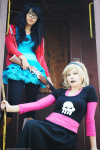  black_squiddle_dress cosplay dress_of_eclectica hunting_rifle jade_harley real_life rose_lalonde shaburdies squiddlejacket 