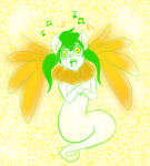  cawoof fanoffspring fansprite kaybeer music_note solo sprite 