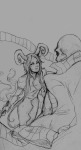  ancestors grayscale lord_english pencil sketch teacupsfilledwithcoffee the_handmaid 