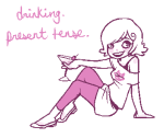  cocktail_glass monochrome reyna roxy_lalonde solo starter_outfit 